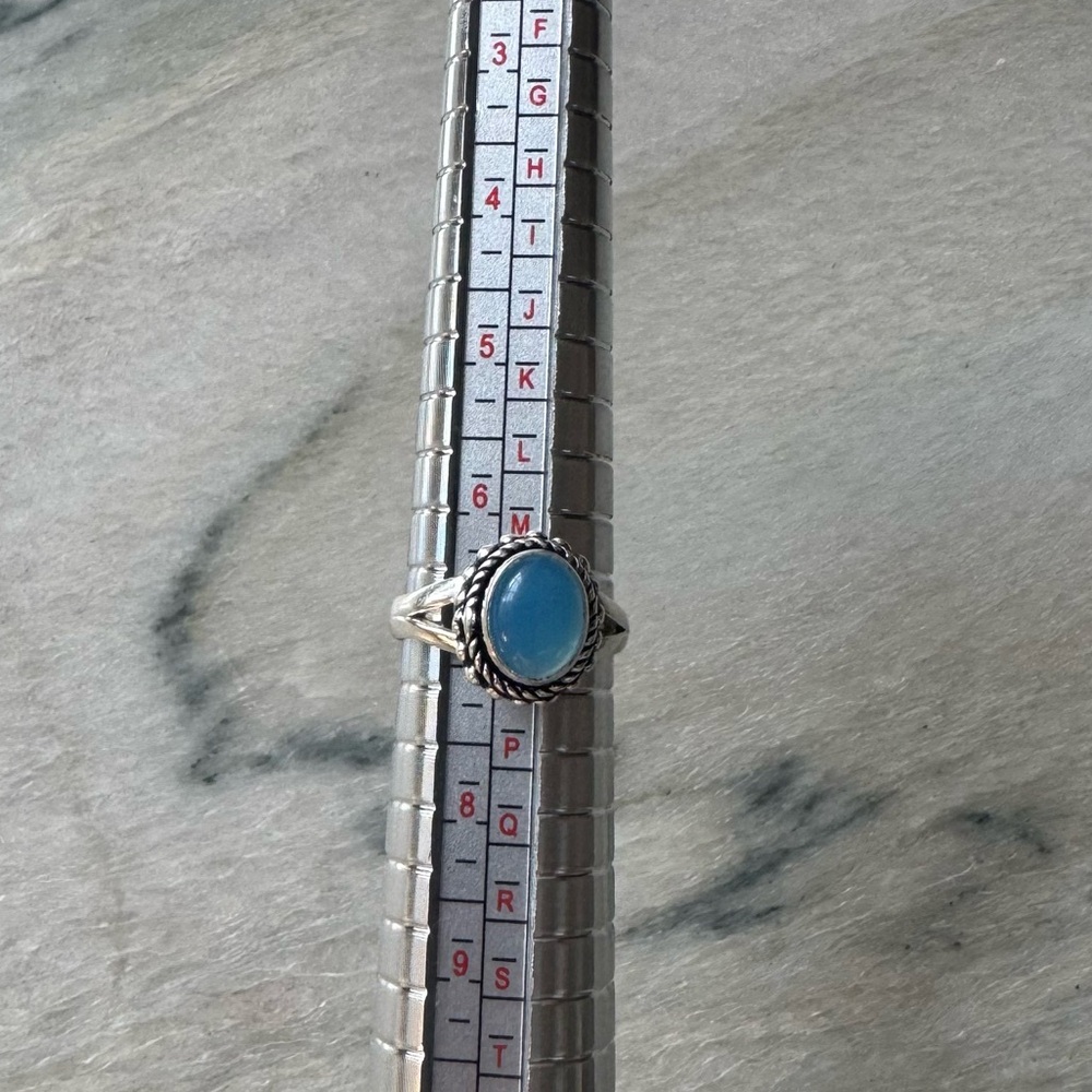 NWOT Sundance Ethereal Skies Ring, Blue Chalcedony, Sterling Silver - Picture 5 of 5